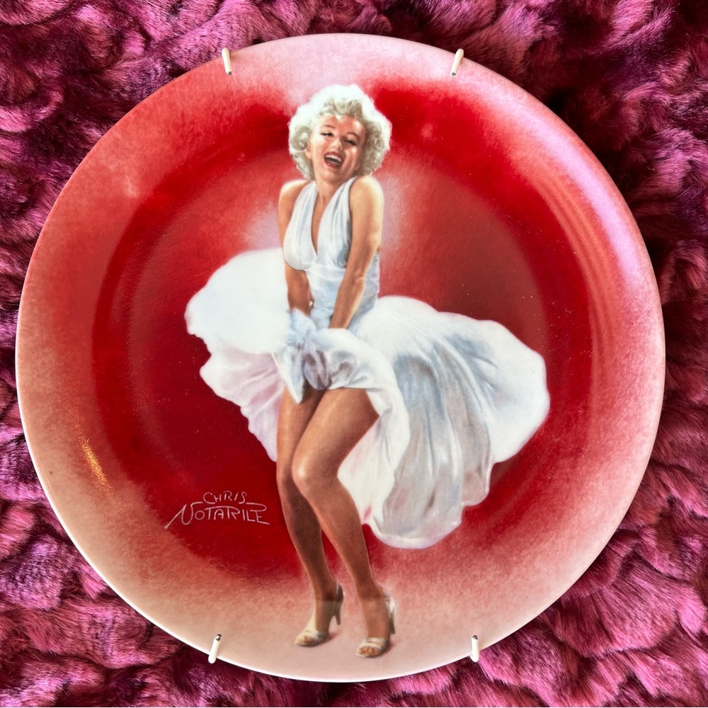 Vintage Delphi Marilyn Monroe Seven Year Itch Collectible Plate 1990